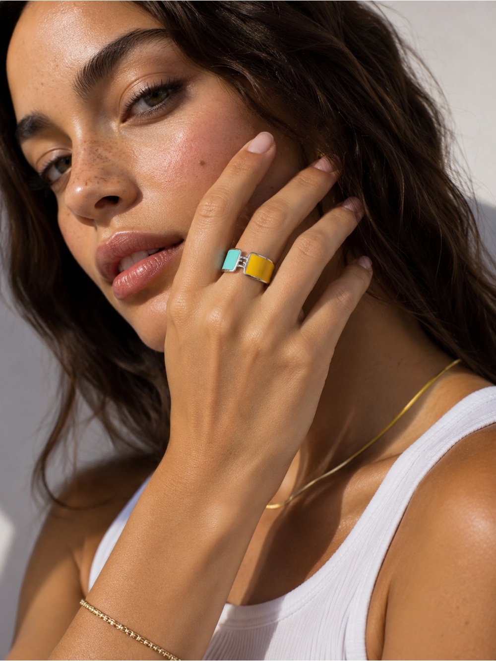 Fendi ‘The Fendista’ Enamel Ring